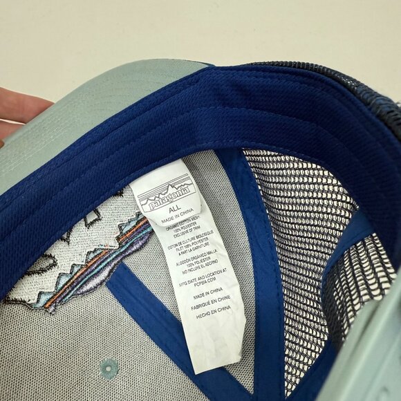 Patagonia Fitz Roy Bear Trucker Part Mesh SnapBack Embroidered Hat Cap Kids OS - Picture 6 of 7